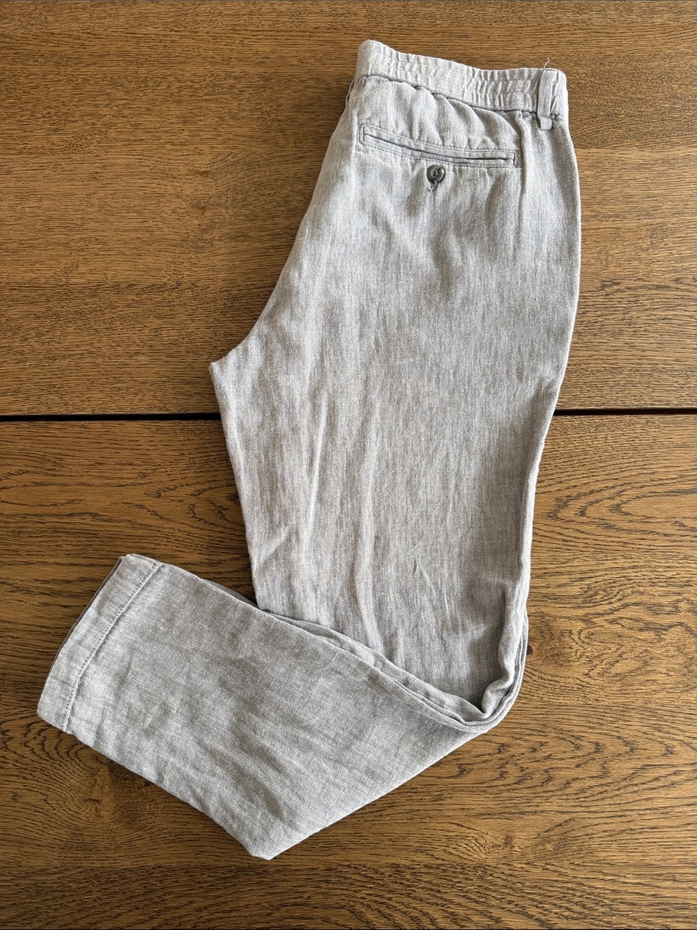 Banana Republic, 32 x 32, Linen-Blend Pants, Slim Ankle Cropped Pants